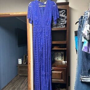 Gianni Bini Royal Blue / looks purple Lace Dress